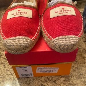 Kate Spade Espadrille Lara Worn  once Super Cute Size 7